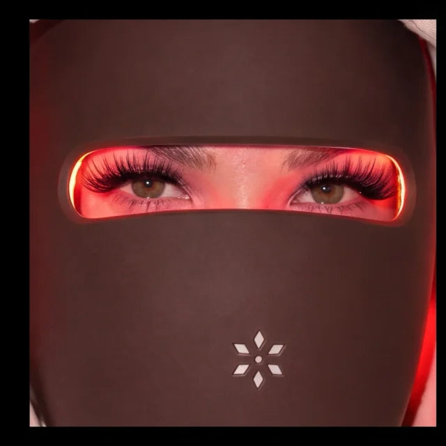 Close-up of NOORA mask LED glow